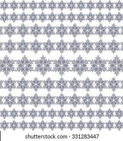 Abstract pattern with snowflakes