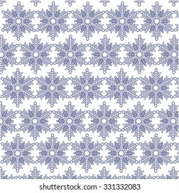 Abstract pattern with snowflakes