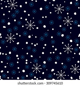 Abstract pattern. Snowflakes background.