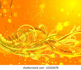 abstract pattern of solar spray