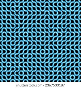 Abstract pattern of solid sinuous lines. Seamless background. Template for packaging, texture, cover, clothing, interior design and creative idea