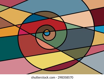 Abstract pattern spiral modern art