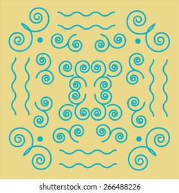 Abstract  pattern with spiral motion