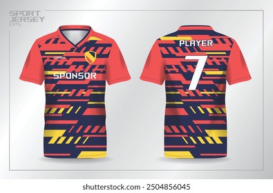 abstract pattern sport jersey for football and soccer shirt template