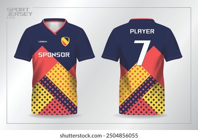 abstract pattern sport jersey for football and soccer shirt template
