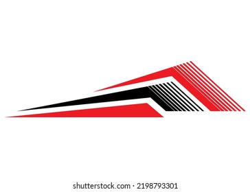 Abstract pattern for sports car, moto, boat, sports pattern, Vehicle sticker. Vector design element. Abstract arrow.