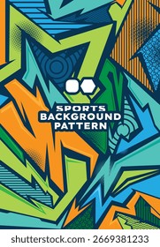 Abstract pattern, sports jersey, running jersey design, racing texture jersey design, soccer texture design, background for jersey