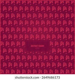 motif abstrait d'ornement carré et rond avec joli dégradé rose et rouge