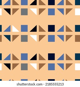 Abstract pattern with squares and triangles