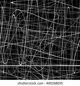 Abstract pattern with squiggly, squiggle lines. Abstract texture with curvy intersecting lines. Artistic graphic.