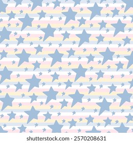 Abstract pattern with stars, creative, beautiful vector background.