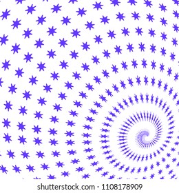 Abstract pattern of stars. Element of modern design of packaging, tiles, wallpaper