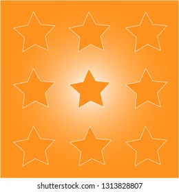 Abstract Pattern With Stars / Illustration
