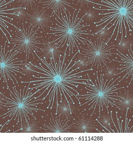 Abstract pattern of the stars on a brown background, vector