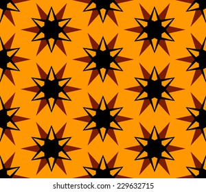 abstract pattern stars snowflakes vector background