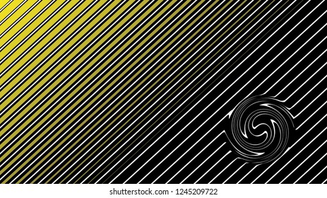 Abstract pattern with straight lines in yellow-black colors.