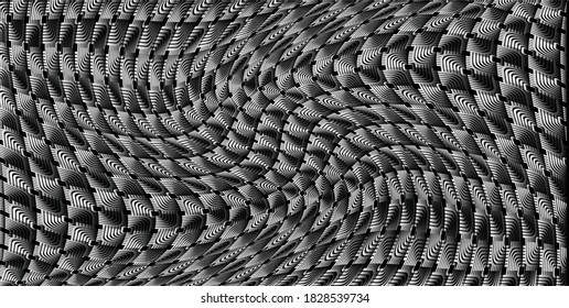 Abstract pattern with stripes, lines. A seamless vector background. Black and white texture.