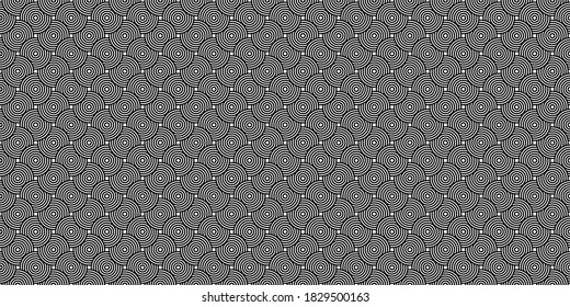 Abstract pattern with stripes, lines. A seamless vector background. Black and white texture.