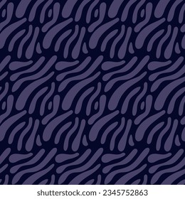 Abstract pattern with stripes on a blue background. Zebra-style stripes in different directions. Texture for background and lettering