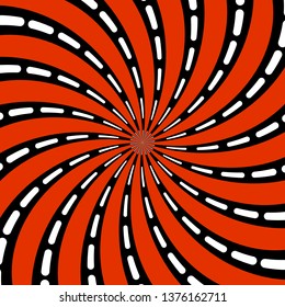 abstract pattern of stylized spiral psychedelic shape. flat vector illustration