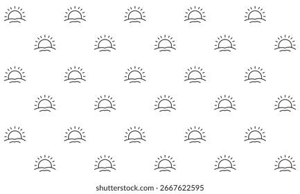 Abstraktes Muster mit Sonnenuntergangsmotiv