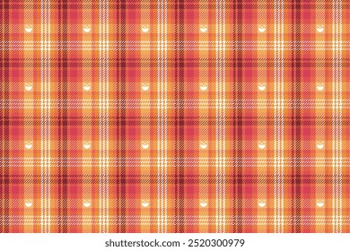 Padrão abstrato de suéter estilo de tecelagem com sorriso branco no tom laranja.