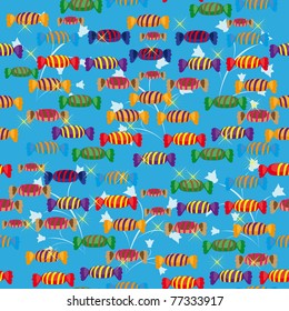 abstract pattern with sweets. illustration.