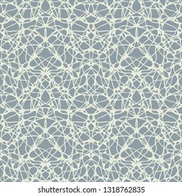 Abstract pattern with tangled lines like lace. Linear web-like background.