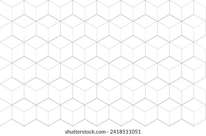 Patrón abstracto de tecnología, ciencia o medicina. Cuadrícula de celdas en el fondo blanco. Concepto digital virtual de vector
