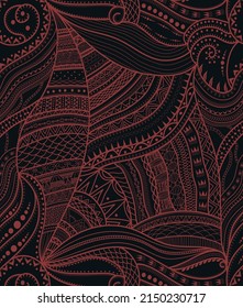 abstract pattern for textile fabric, line drawing abstract tribal ethnic.