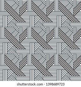 Abstract pattern for textile, wallpapers, covers, gift wrap and scrapbook. Gray and black intersecting lines. Vector.