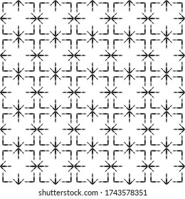 Abstract pattern texture in geometric ornamental style. Seamless design.