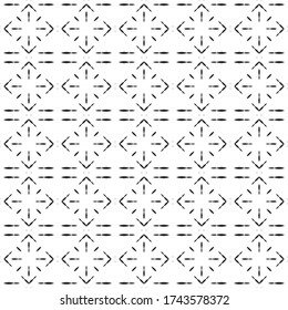 Abstract pattern texture in geometric ornamental style. Seamless design.
