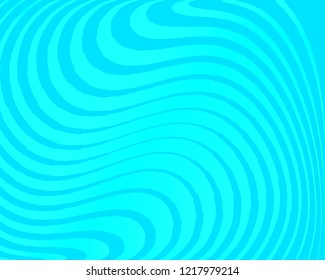 Abstract pattern. Texture with twisted, wavy, curves lines. Optical art background. Wave design blue color. Digital image with a psychedelic stripes. Vector illustration  