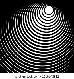 Abstract pattern. Texture with wavy, billowy lines. Optical art background. Wave design black and white. Digital image with a zebra stripes. Vector illustration.
