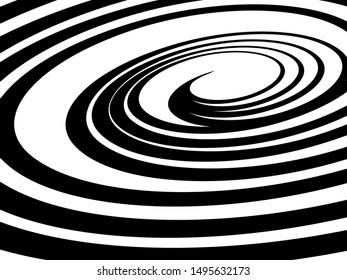 Abstract pattern. Texture with wavy, billowy lines. Optical art background. Wave design black. Digital image with a zebra stripes. Vector illustration.
