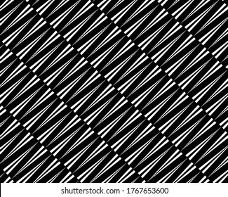 Abstract pattern. Texture with wavy, billowy lines. Optical art background. Wave design black and white. Digital image with a psychedelic stripes. Vector illustration