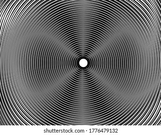 Abstract pattern. Texture with wavy, billowy lines. Optical art background. Wave design black and white. Digital image with a psychedelic stripes. Vector illustration