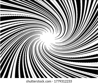 Abstract pattern. Texture with wavy, billowy lines. Optical art background. Wave design black and white. Digital image with a psychedelic stripes. Vector illustration