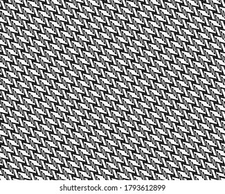 Abstract pattern. Texture with wavy, billowy lines. Optical art background. Wave design black and white. Digital image with a psychedelic stripes. Vector illustration