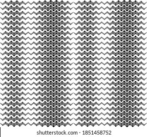 Abstract pattern. Texture with wavy, billowy lines. Optical art background. Wave design black and white. Digital image with a psychedelic stripes. Vector illustration
