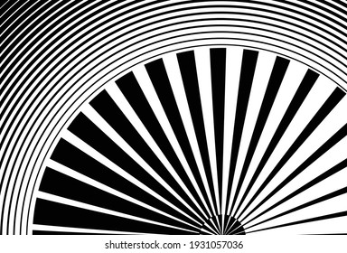 Abstract pattern. Texture with wavy, billowy lines. Optical art background. Wave design black and white. Digital image with a psychedelic stripes. Vector illustration