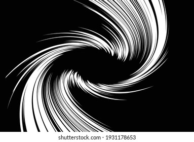  Abstract pattern. Texture with wavy, billowy lines. Optical art background. Wave design black and white. Digital image with a psychedelic stripes. Vector illustration