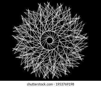 Abstract pattern. Texture with wavy, billowy lines. Optical art background. Wave design black and white. Digital image with a psychedelic stripes. Vector illustration