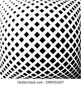 Abstract pattern. Texture with wavy, billowy lines. Optical art background. Wave design black and white. Digital image with a psychedelic stripes. Vector illustration