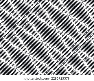 Abstract pattern. Texture with wavy, billowy lines. Optical art background. Wave design black and white. Digital image with a psychedelic stripes