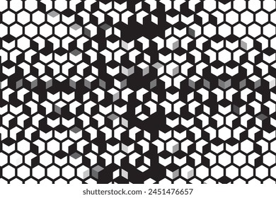 Abstract pattern. Texture with wavy, billowy lines. Optical art background. Wave design black and white. Digital image with a psychedelic stripes. Vector illustration