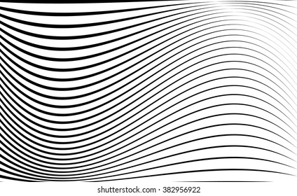 Abstract pattern / texture with wavy, billowy lines