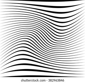 Abstract pattern / texture with wavy, billowy lines
