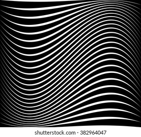 Abstract pattern / texture with wavy, billowy lines